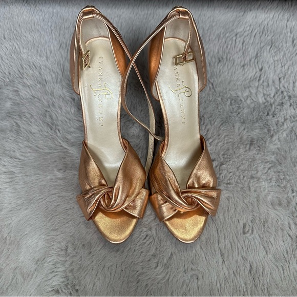 Ivanka Trump Basha shoes high heels open toes size 7.5M - Picture 2 of 9